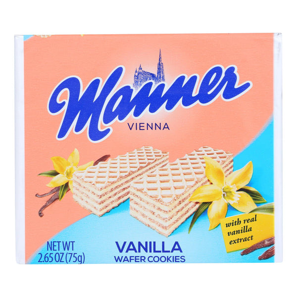 Manner - Wafer Vainilla - Caja de 12 - 2,65 oz (paquete de 12)
