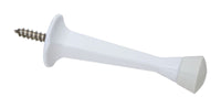National Hardware 3 in. W Zinc White Rigid Door Stop Mounts to door