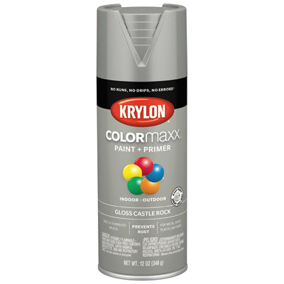 COLORmaxx Spray Paint, Castle Rock, Gloss, 12-oz.
