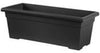 HC Companies Romana 9.75 in. H X 28 in. W Plastic Classic Planter Black