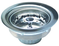 Basket Sink Strainer, Chrome Finish, Stainless Steel