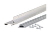 M-D Building Products  Silver  Aluminum  Door Bottom  For L-Shaped 48 in. L x 1/2 in.