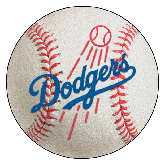 MLB - Los Angeles Dodgers Script Baseball Rug - 27in. Diameter