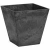 Ella Planter, Plastic, Water-Minder, Black, 6-In. Sq. (Pack of 10)