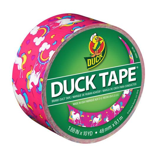 Duck 1.88 in. W X 10 yd L Multicolored Unicorn Duct Tape