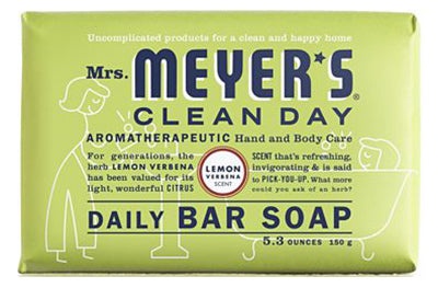 Mrs. Meyer's Clean Day Organic Lemon Verbena Scent Bar Soap 5.3 oz. (Pack of 12)
