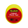 Scotch Yellow 125 in. L x 1-1/2 in. W Plastic Tape (Pack of 6)