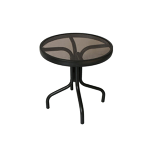 Living Accents Icarus Brown Round Aluminum Side Table