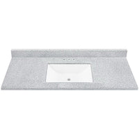 Continental Cabinets Sterling Single Gloss Sterling Vanity Top 49 in. W x 22 in. D x 4.75 in. H