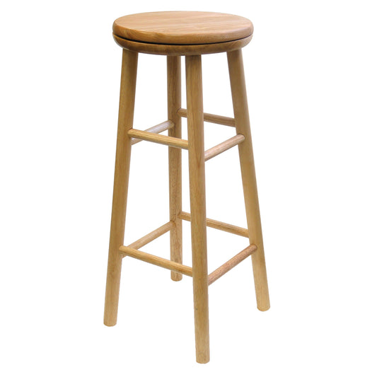 Winsome Wood 88330 30" Natural Swivel Bar Stool (Pack of 2)