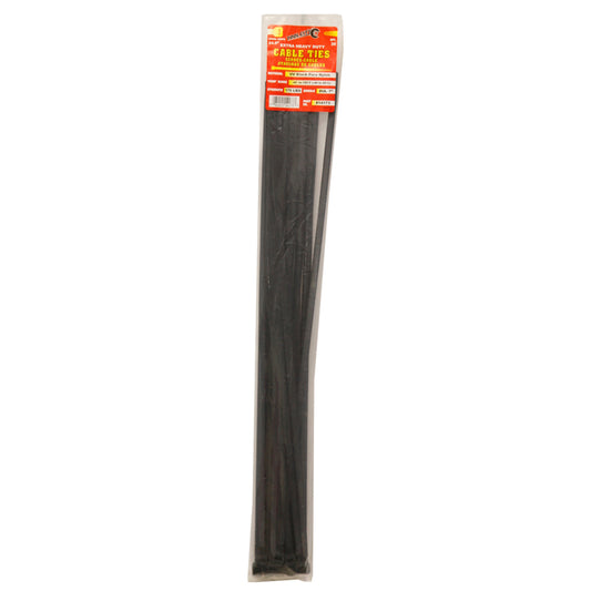 Tool City 24.9 in. L Black Cable Tie 25 pk