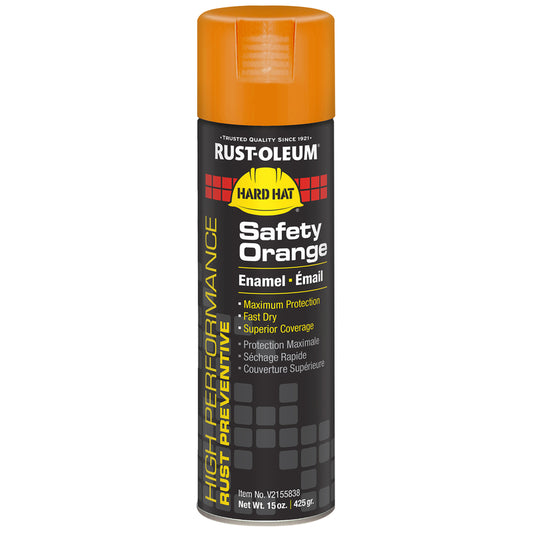 Rustoleum V2155-838 15 Oz Safety Orange Professional Enamel Spray Paint (Pack of 6)
