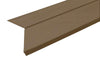 Amerimax C Shape Steel Drip Edge Flashing 0.018 " Galvanized Brown 1.5 " X 1.5 " X 10 '
