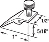 Prime-Line  Mill  White  Extruded Aluminum  Panel Clip  For 5/16 inch 4 pk