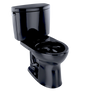 TOTO® Drake® II Two-Piece Round 1.28 GPF Universal Height Toilet, Ebony - CST453CEF#51