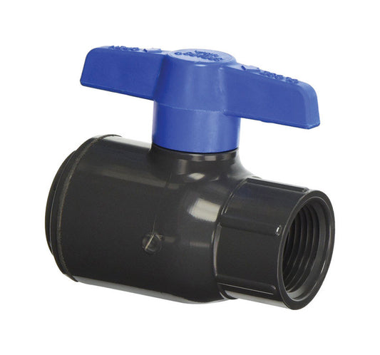 Spears 4 in.   FPT  T X 4 in.   D FPT  PVC Utility Ball Valve