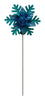 Alpine LED Blue Spinning Snowflake Pathway Decor