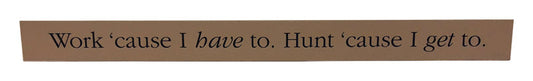 Hallmark Wooden Sentiments 2 in. H X 24 in. W Wood Plaque (Pack of 2).