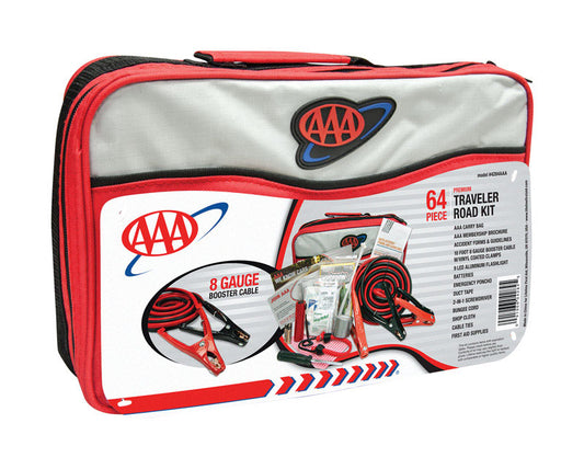 Lifeline First Aid AAA 64 pc. Roadside Emergency Kit