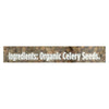 Spicely Organics - Organic Celery Seeds - Case of 3 - 1.4 oz.