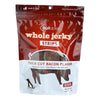 Fruitables Thick Cut Bacon Flavor Whole Jerky Strips Dog Treats  - Case of 6 - 12 OZ