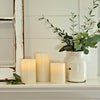 Matchless Darice Ivory Vanilla Honey Scent Pillar Flameless Flickering Candle 4.5 in. H x 3 in. Dia.