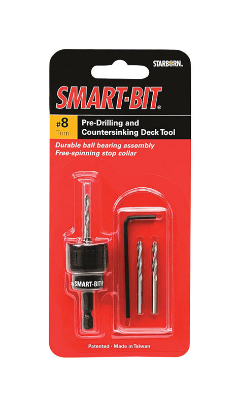 Starborn Smart-Bit #8  S Stainless Steel Pre-Drilling and Countersinking Tool 4 pc