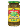 La Preferida's Organic Mild Jalapeno Nacho Slices  - Case of 12 - 11.5 OZ