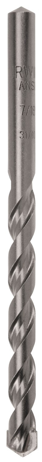 Irwin 326014 7/16" Straight Shank Masonry Bit