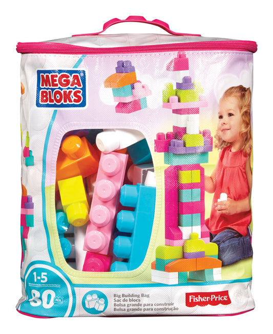 Fisher Price Mega Bloks First Builders Construction Building Toy Plastic Assorted 80 pc. (Pack of 4)