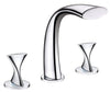 Ultra Faucets Twist 2-Handle Polished Chrome Deck Mount Tub Faucet