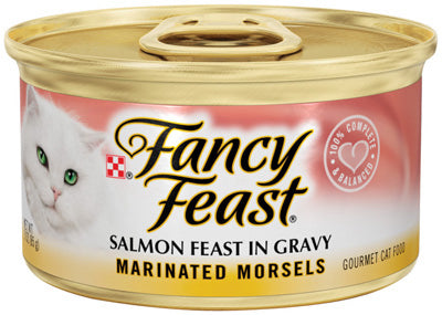 Cat Food, Marinated Salmon, 3-oz. Can