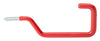 Screw Hook, Red Vinyl Coated, 4.5-In.
