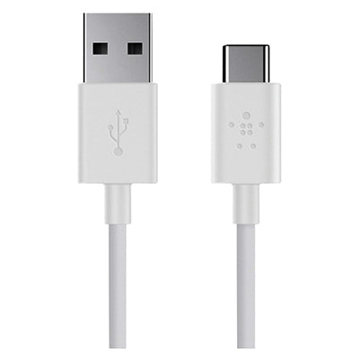 Mixit USB-A To USB-C Charger Cable, White, 6-Ft.