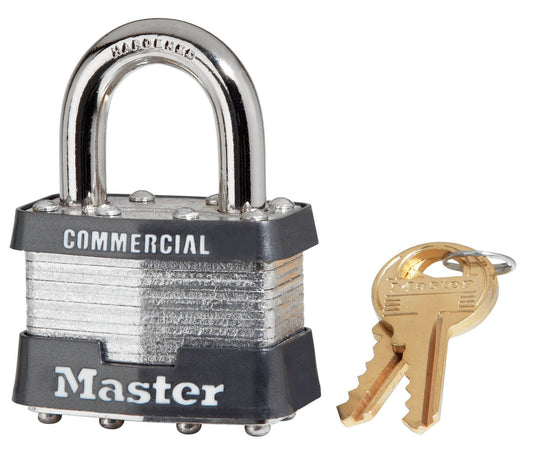 Master Lock 1KA 2707 1-3/4" Laminated Steel 2707 Keyed Pin Tumbler Padlock