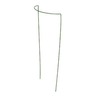 Plant Support, Half-Round, Green Coated Steel, 12-In. (Pack of 12)