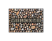 Bacova Guild  Welcome  Multi-color  Rubber  Nonslip Floor Mat  30 in. L x 18 in. W