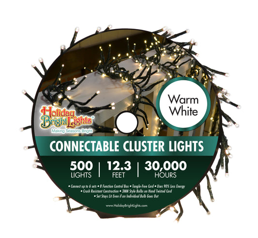 Holiday Bright Lights Christmas 500L Twinkling Straight Rice - Warm White