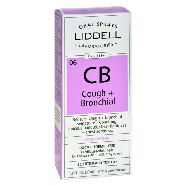 Spray homeopático para la tos y los bronquios de Liddell - 1 fl oz