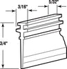 Prime-Line 3/4 in. W Clear Frameless Shower Door Bottom Seal