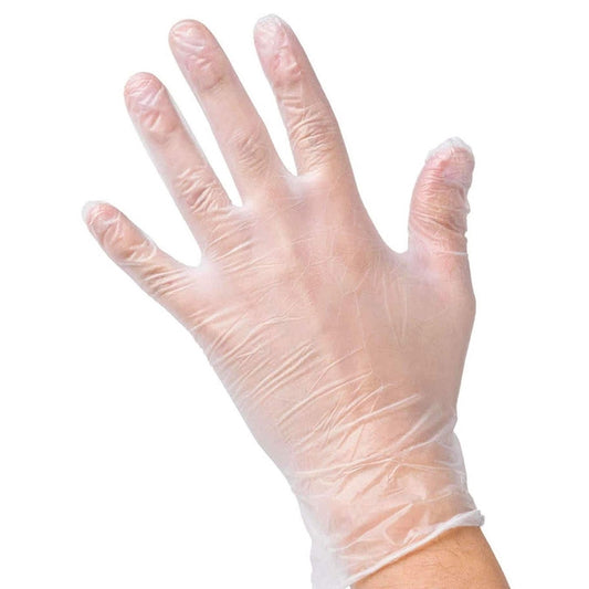 Tirol Latex Disposable Gloves Medium Clear Powder Free 100 pk