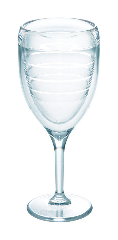 Tervis  9 oz. Clear  Tritan  Wine Glass