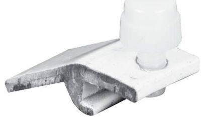 Prime-Line  Mill  White  Extruded Aluminum  Panel Clip  For 5/16 inch 4 pk
