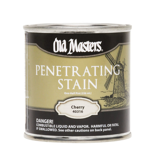 Old Masters Semi-Transparent Cherry Oil-Based Penetrating Stain 0.5 pt (Pack of 6)