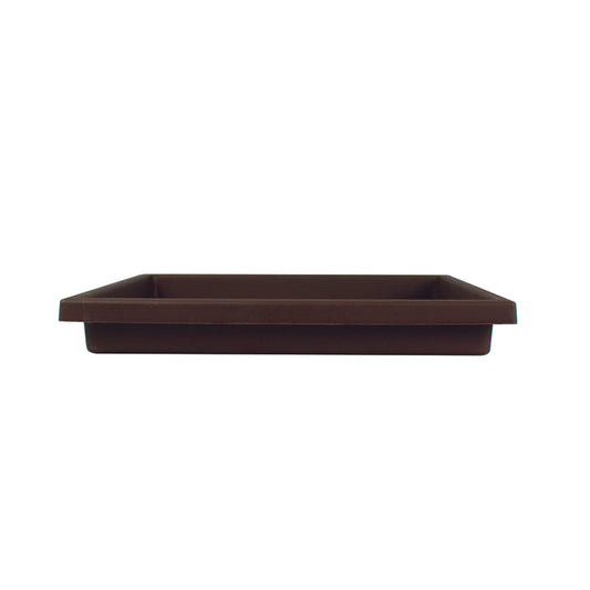Akro Mils SRO15500E21 Chocolate Accent Square Tray For 15.5" Planter (Pack of 12)