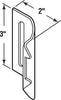 Prime-Line Zinc-Plated Silver Steel Door Strike 1 pk