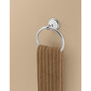 Franklin Brass Bellini Polished Chrome/White Towel Ring Die Cast Zinc