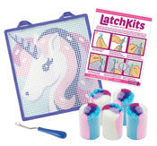 Kahootz 01601 Latchkits™ Unicorn Mini Rug Craft Kit