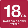 Grip-Rite L-Style 1/4 in. W X 3/4 in. L 18 Ga. Narrow Crown Staples 1000 pk