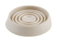 Shepherd Hardware Rubber Caster Cups White Round 4 pk